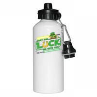 May The Luck Be With You Light Saber Saint Patrick's Day Aluminum Water Bottle