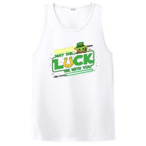 May The Luck Be With You Light Saber Saint Patrick's Day PosiCharge Competitor Tank