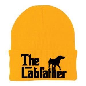 Men The Labfather Funny Lab Labrador Dog Owner Dad Daddy Father Knit Cap Winter Beanie