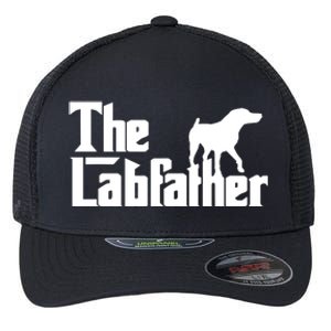 Men The Labfather Funny Lab Labrador Dog Owner Dad Daddy Father Flexfit Unipanel Trucker Cap