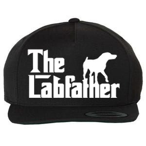 Men The Labfather Funny Lab Labrador Dog Owner Dad Daddy Father Wool Snapback Cap