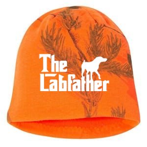 Men The Labfather Funny Lab Labrador Dog Owner Dad Daddy Father Kati - Camo Knit Beanie