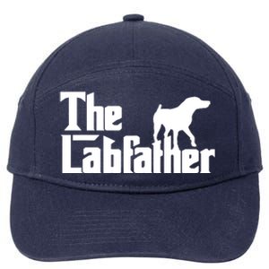 Men The Labfather Funny Lab Labrador Dog Owner Dad Daddy Father 7-Panel Snapback Hat