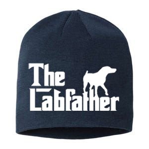 Men The Labfather Funny Lab Labrador Dog Owner Dad Daddy Father Sustainable Beanie