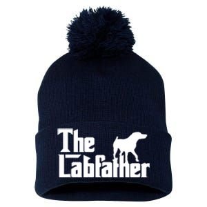 Men The Labfather Funny Lab Labrador Dog Owner Dad Daddy Father Pom Pom 12in Knit Beanie