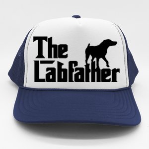 Men The Labfather Funny Lab Labrador Dog Owner Dad Daddy Father Trucker Hat