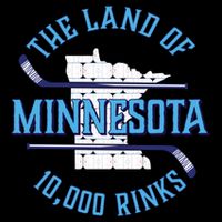 Minnesota The Land Of 10 000 Rinks Cool Gift Hockey Gift Bucket Hat