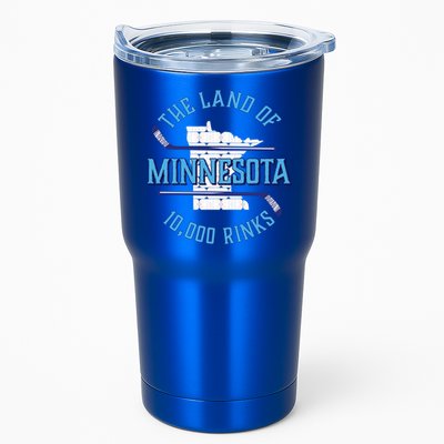 Minnesota The Land Of 10 000 Rinks Cool Gift Hockey Gift Tumbler