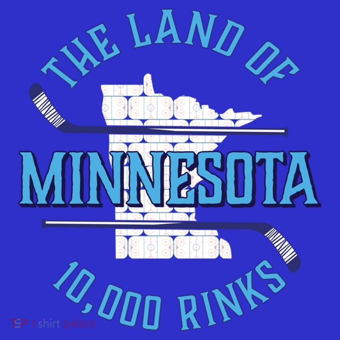 Minnesota The Land Of 10 000 Rinks Cool Gift Hockey Gift Tank Top