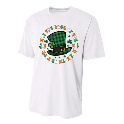 May The Luck Of The Irish Be With You Performance Sprint T-Shirt