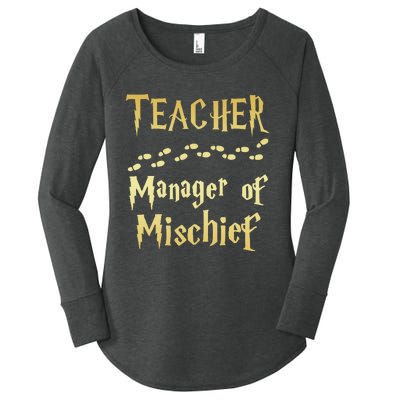 Magical Teacher Manager Of Mischief Birthday Family Party Women's Perfect Tri Tunic Long Sleeve Shirt