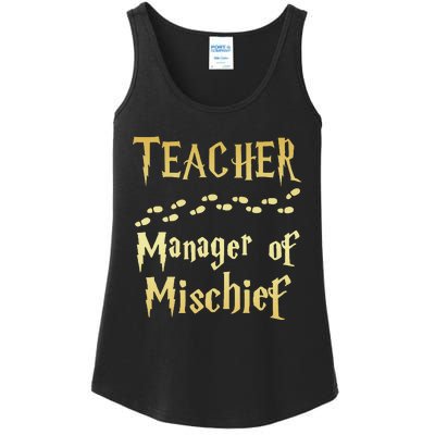 Magical Teacher Manager Of Mischief Birthday Family Party Ladies Essential Tank