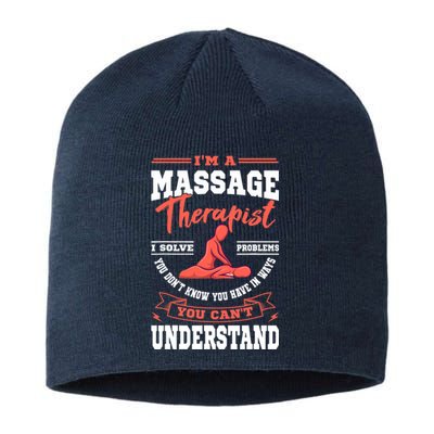 Massage Therapist Masseuse Masseur Therapy Body Treatment Sustainable Beanie