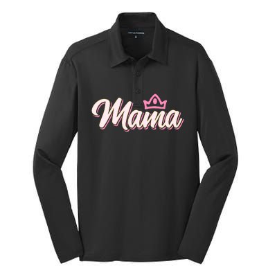 Mama T Silk Touch Performance Long Sleeve Polo