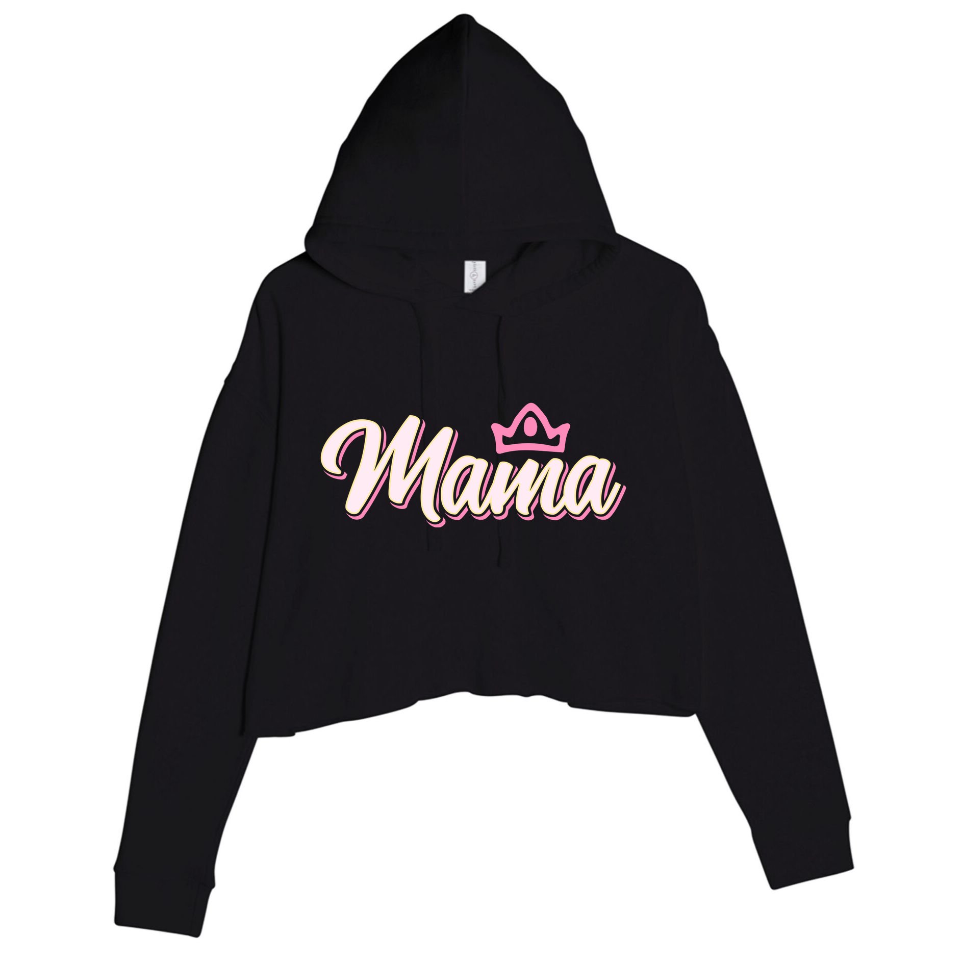 Mama T Crop Fleece Hoodie