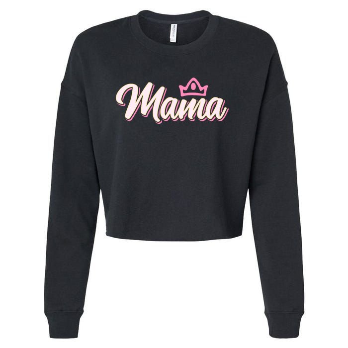 Mama T Cropped Pullover Crew