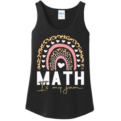 Math Teacher Math Is My Jam Ladies Essential Tank