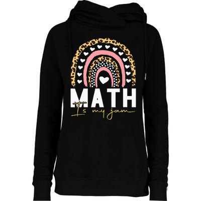 Math Teacher Math Is My Jam Womens Funnel Neck Pullover Hood