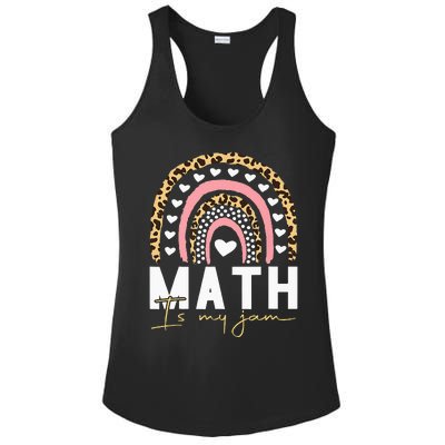 Math Teacher Math Is My Jam Ladies PosiCharge Competitor Racerback Tank