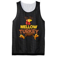 Mellow Turkey Matching Family Group Thanksgiving Gifts  Mesh Reversible Basketball Jersey Tank