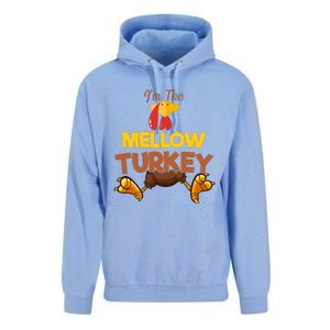 Mellow Turkey Matching Family Group Thanksgiving Gifts  Unisex Surf Hoodie