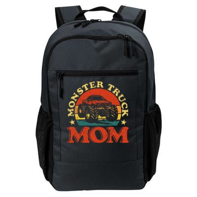 Monster Truck Mom Funny Mother's Day Vintage Monster Truck Daily Commute Backpack