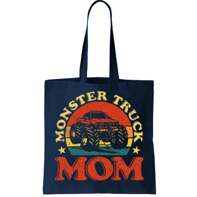 Monster Truck Mom Funny Mother's Day Vintage Monster Truck Tote Bag