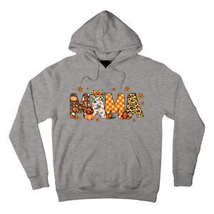 Mama Thanksgiving Mom Fall Pumpkins Season Retro Tall Hoodie