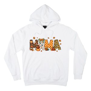 Mama Thanksgiving Mom Fall Pumpkins Season Retro Hoodie