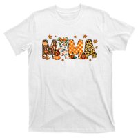 Mama Thanksgiving Mom Fall Pumpkins Season Retro T-Shirt