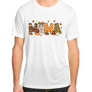 Mama Thanksgiving Mom Fall Pumpkins Season Retro Adult ChromaSoft Performance T-Shirt