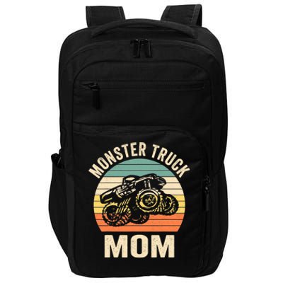 Monster Truck Mom Retro Vintage Monster Truck Impact Tech Backpack