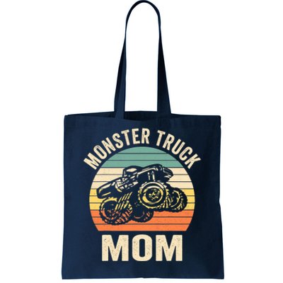 Monster Truck Mom Retro Vintage Monster Truck Tote Bag