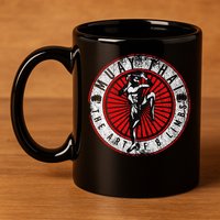 Muay Thai 11oz C Handle Ceramic Mug
