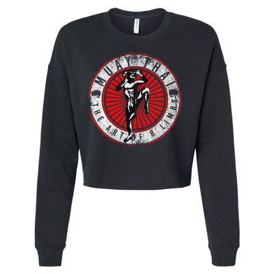 Muay Thai Cropped Pullover Crew
