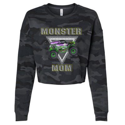 Monster Truck MOM Monster Truck Are My Jam Truck Lovers Cropped Pullover Crew