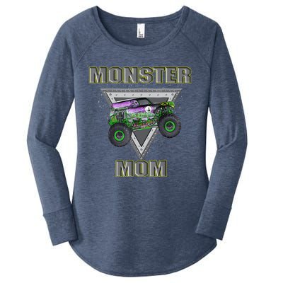 Monster Truck MOM Monster Truck Are My Jam Truck Lovers Women's Perfect Tri Tunic Long Sleeve Shirt