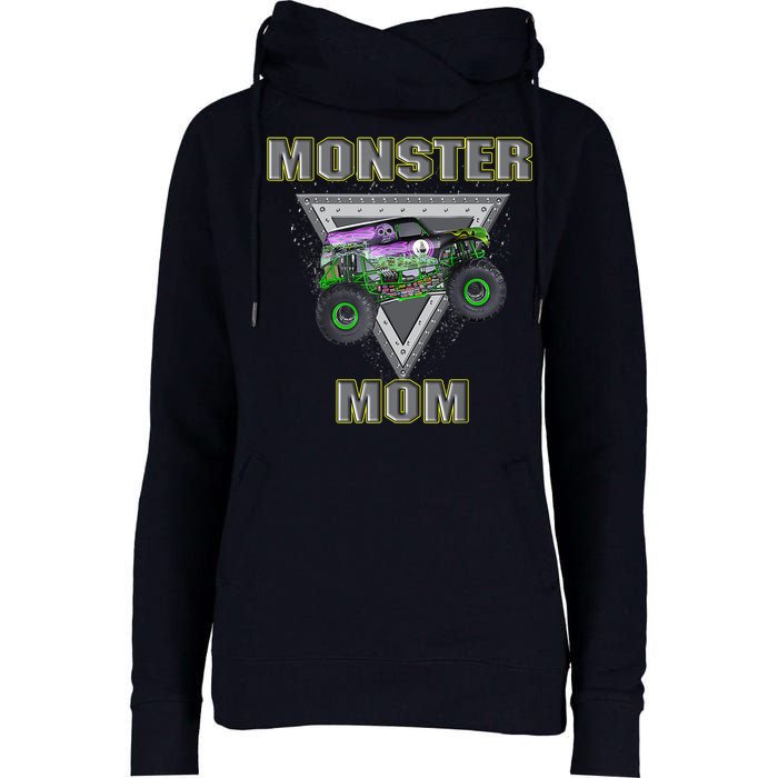 Monster Truck MOM Monster Truck Are My Jam Truck Lovers Womens Funnel Neck Pullover Hood