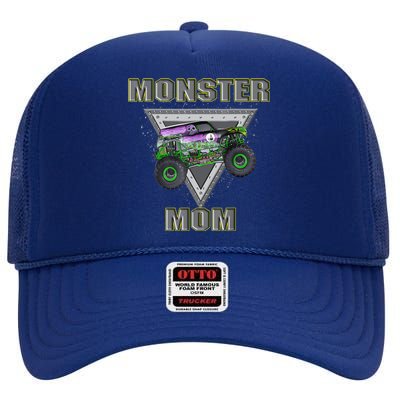 Monster Truck MOM Monster Truck Are My Jam Truck Lovers High Crown Mesh Back Trucker Hat