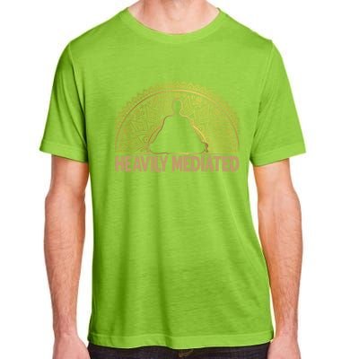 Meditate Tee Meditation Tees Heavily Meditated Gift Adult ChromaSoft Performance T-Shirt