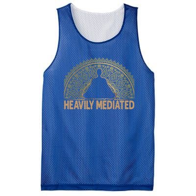 Meditate Tee Meditation Tees Heavily Meditated Gift Mesh Reversible Basketball Jersey Tank