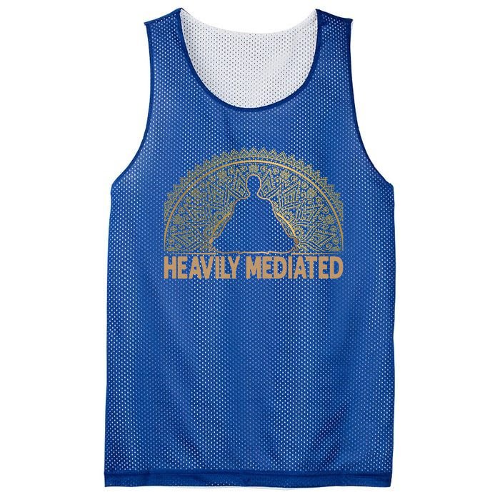 Meditate Tee Meditation Tees Heavily Meditated Gift Mesh Reversible Basketball Jersey Tank