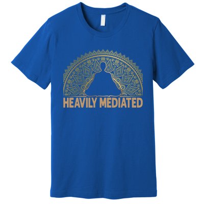 Meditate Tee Meditation Tees Heavily Meditated Gift Premium T-Shirt