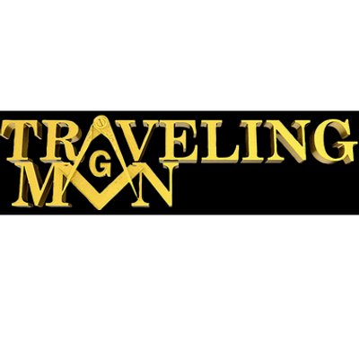 Masonic Traveling Man Square & Compass Freemason Bumper Sticker