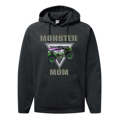 Monster Truck MOM Monster Truck Are My Jam Truck Lovers Performance Fleece Hoodie