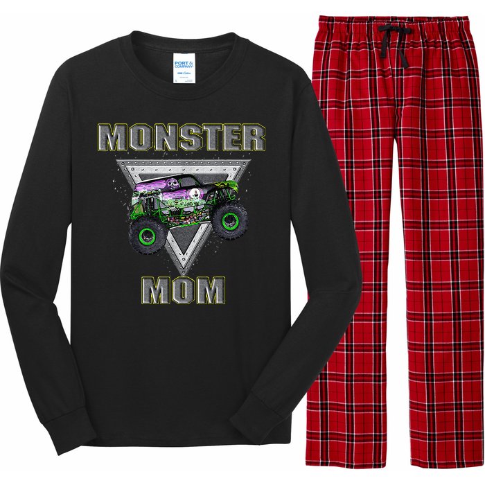 Monster Truck MOM Monster Truck Are My Jam Truck Lovers Long Sleeve Pajama Set