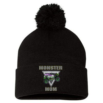 Monster Truck MOM Monster Truck Are My Jam Truck Lovers Pom Pom 12in Knit Beanie