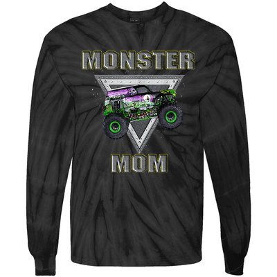 Monster Truck MOM Monster Truck Are My Jam Truck Lovers Tie-Dye Long Sleeve Shirt