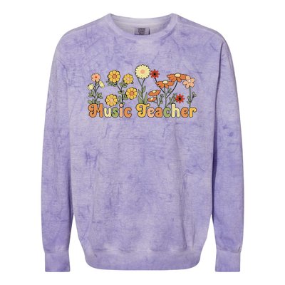 Music Teacher Music Teaching Music Teachers Colorblast Crewneck Sweatshirt