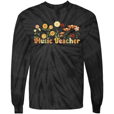 Music Teacher Music Teaching Music Teachers Tie-Dye Long Sleeve Shirt